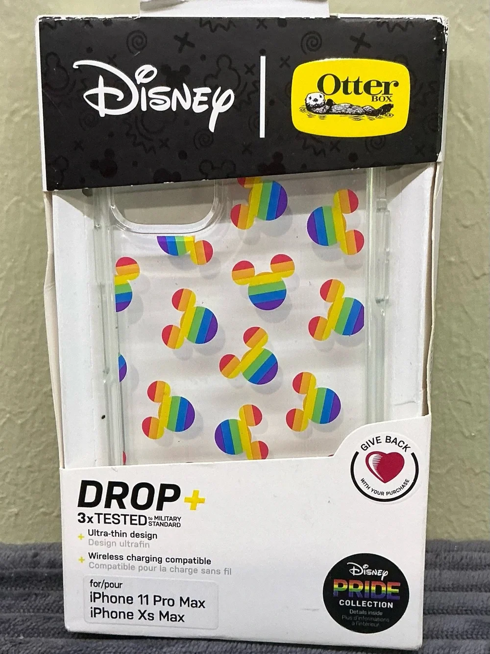 OtterBox Symmetry Disney Pride Case Mickey Rainbow iPhone 11 Pro Max/Xs Max NIB